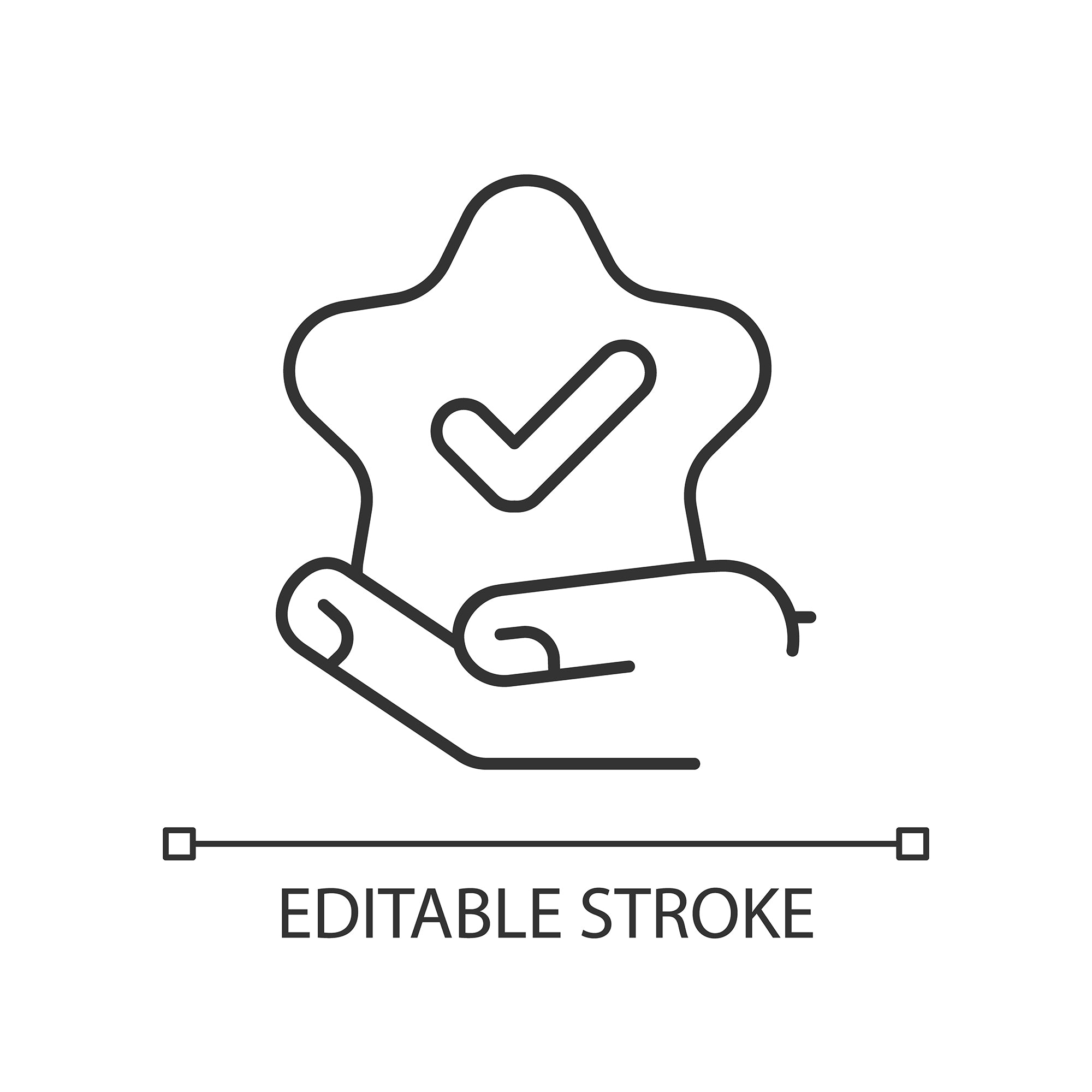 Organizational ethics linear icons set