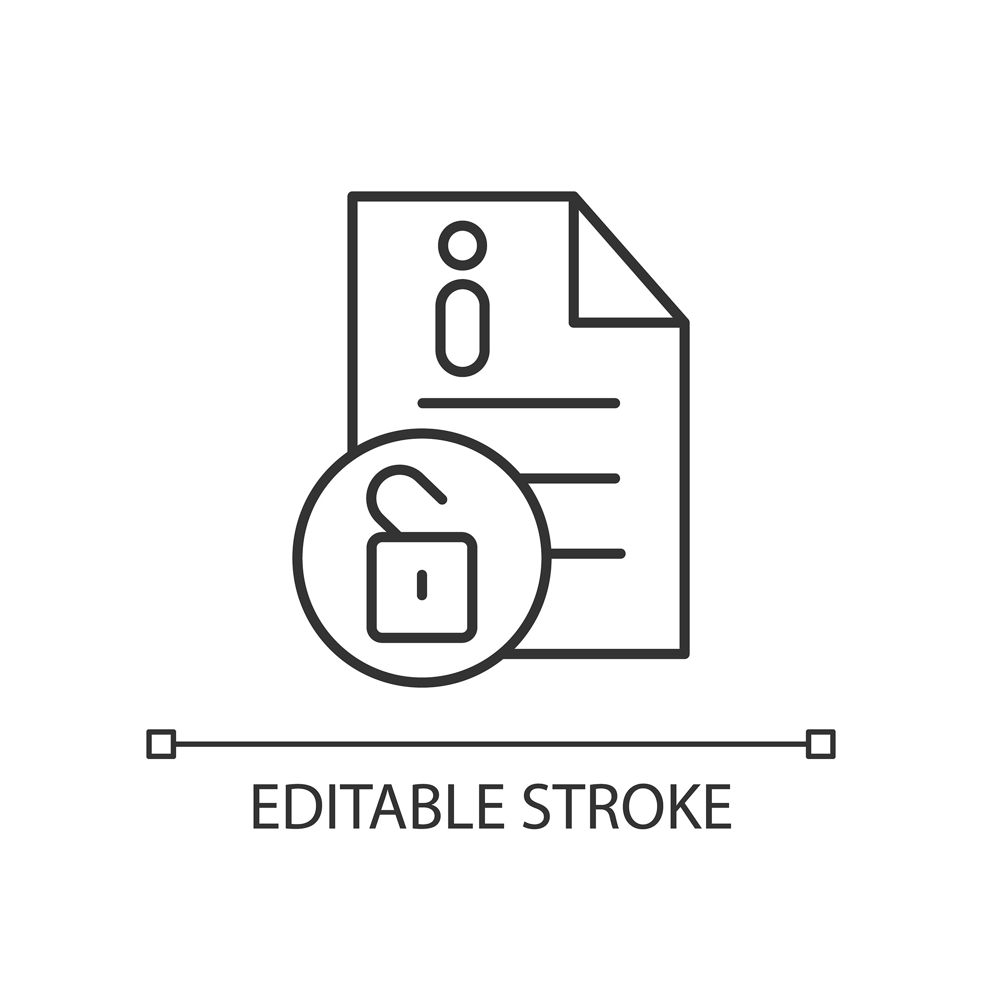 Organizational ethics linear icons set