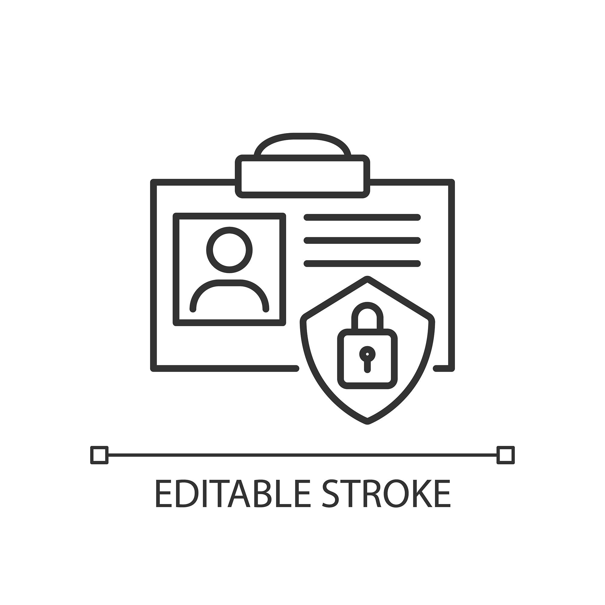 Organizational ethics linear icons set