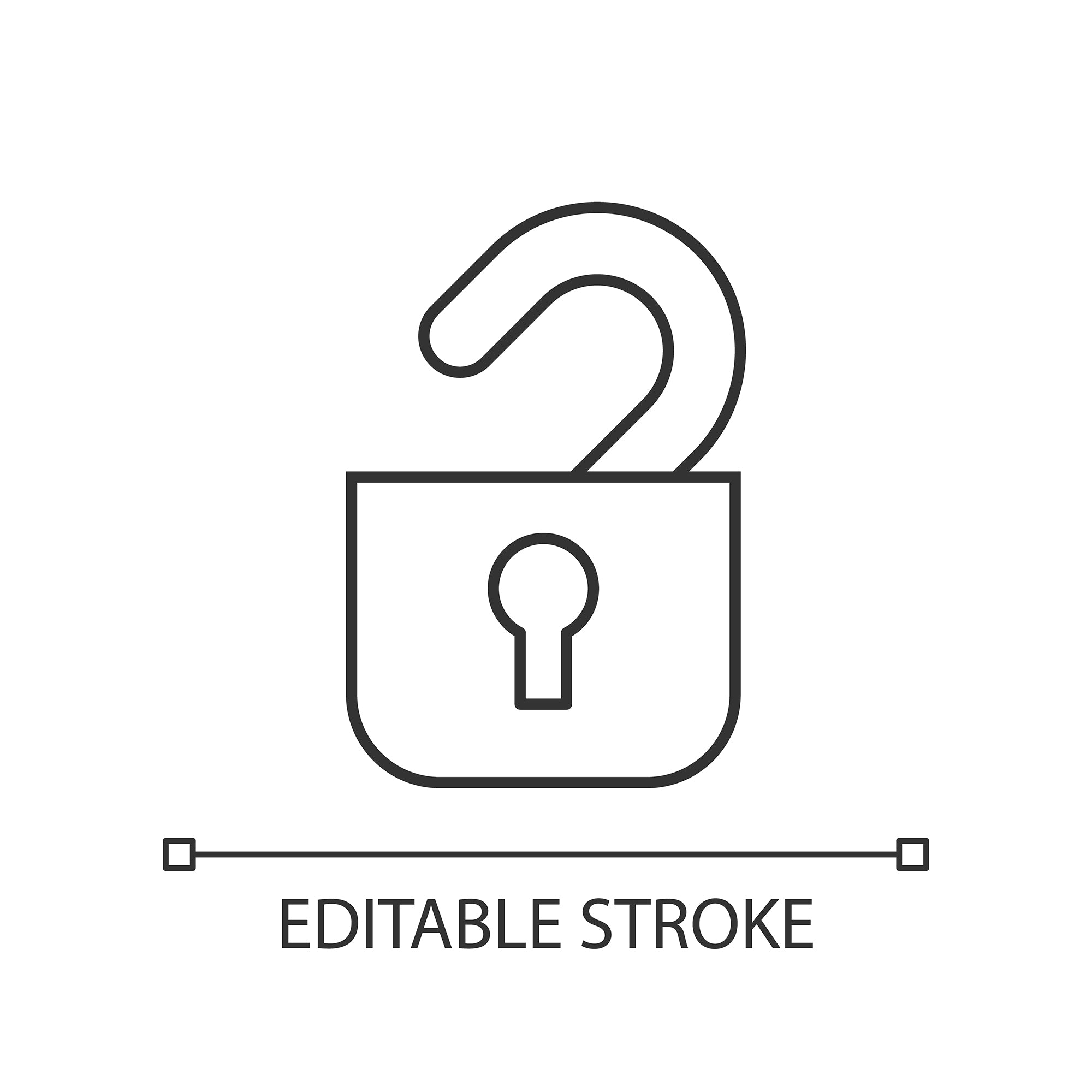 Organizational ethics linear icons set