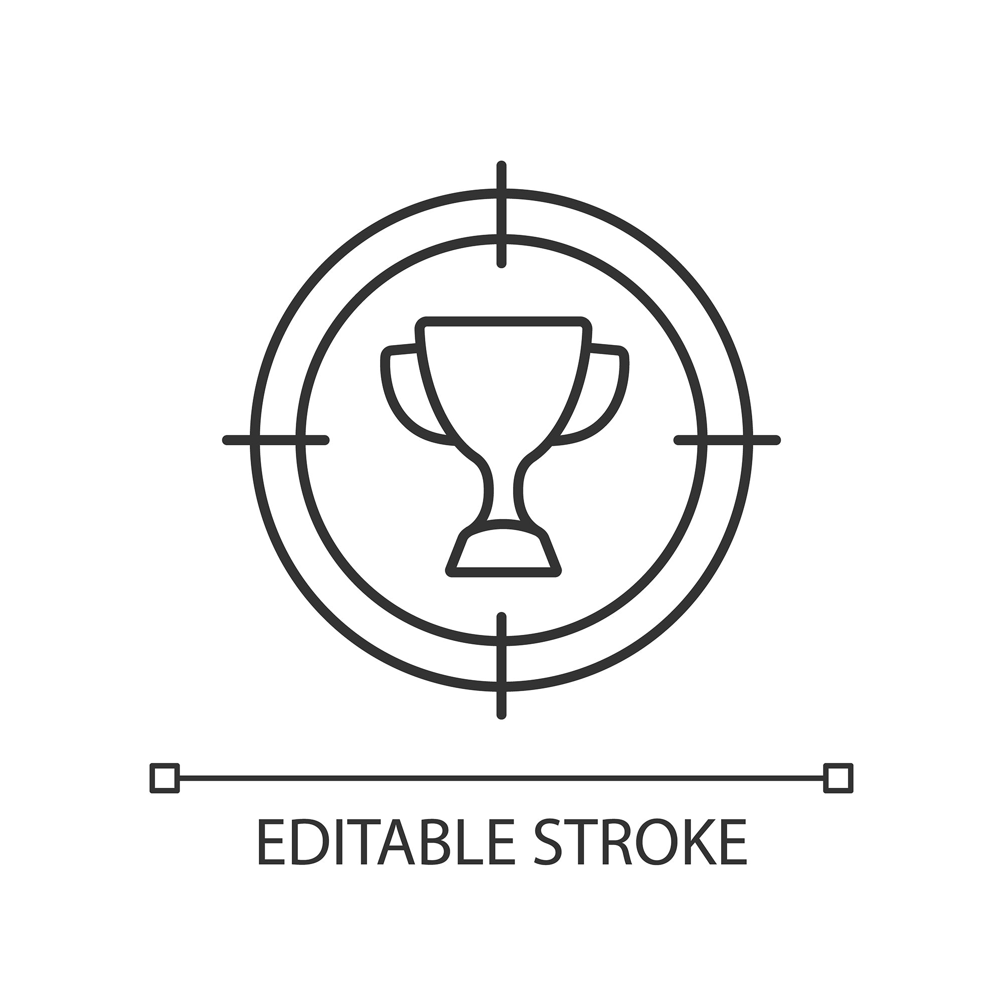 Organizational ethics linear icons set
