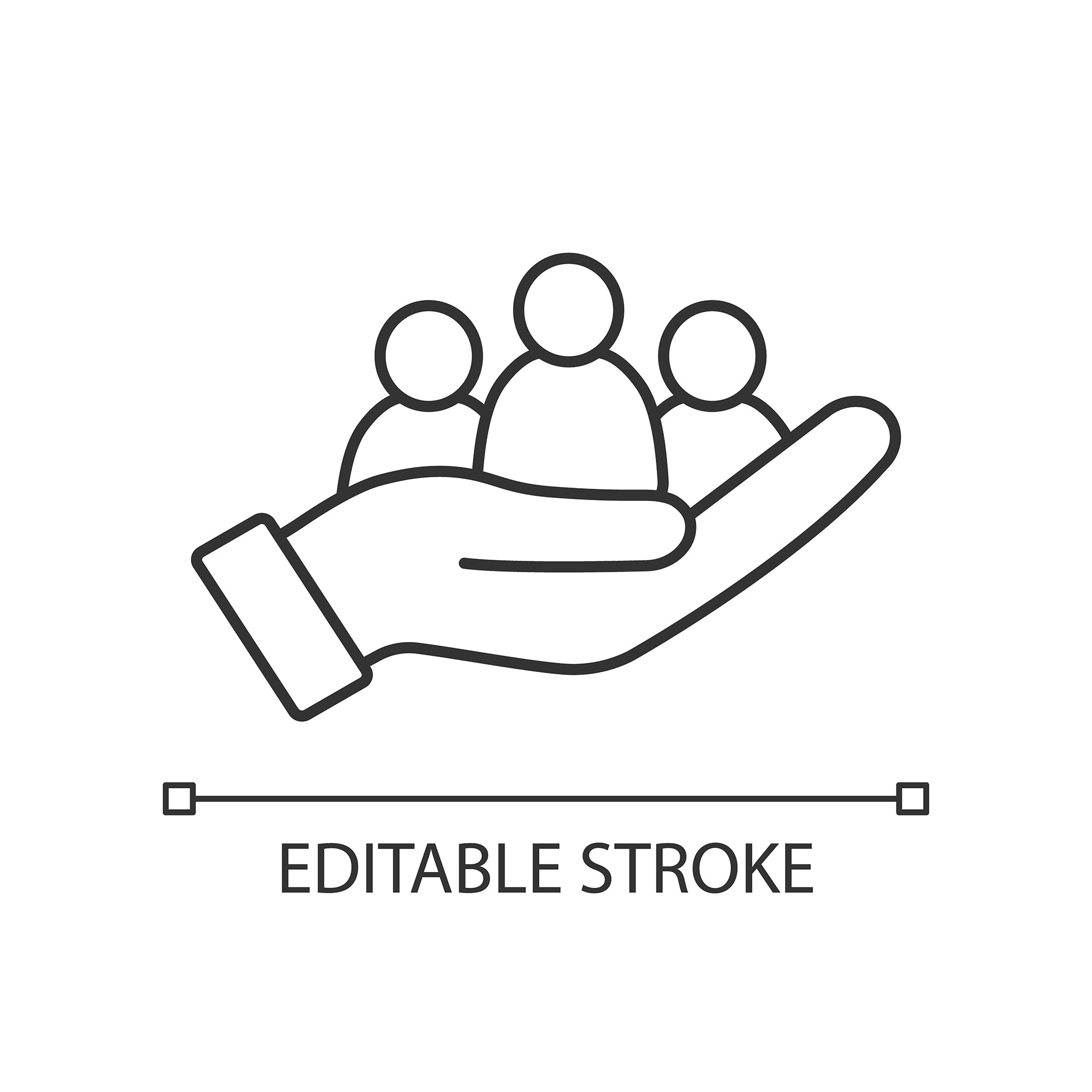 Organizational ethics linear icons set