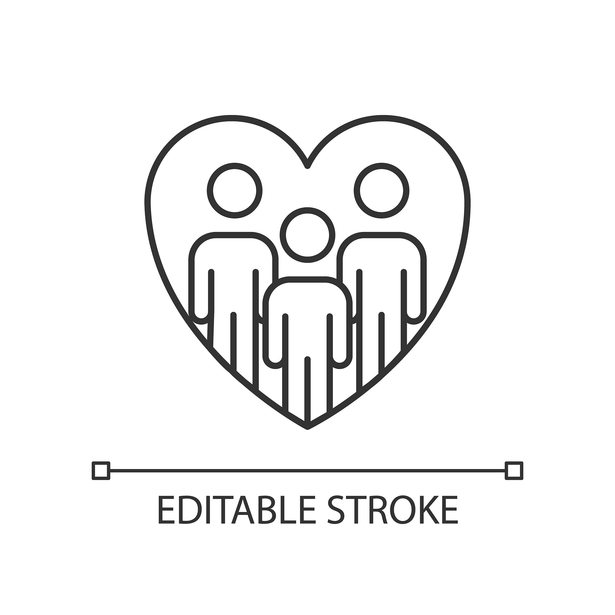 Organizational ethics linear icons set