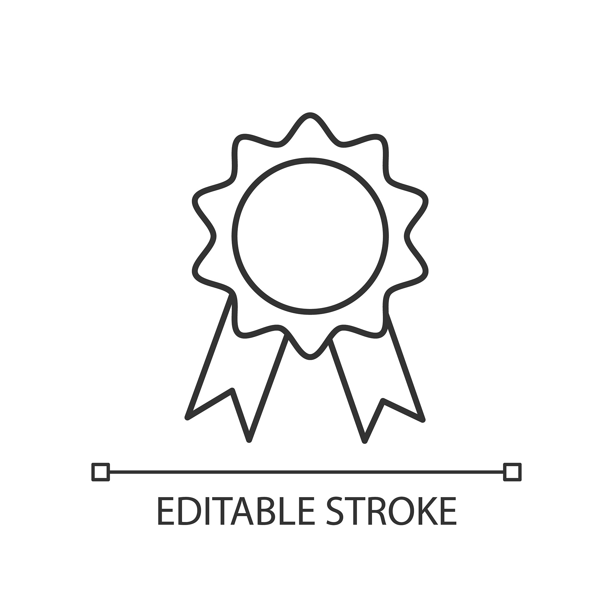 Organizational ethics linear icons set