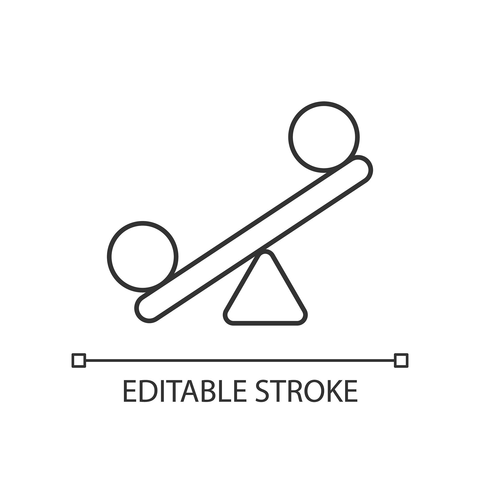 Organizational ethics linear icons set