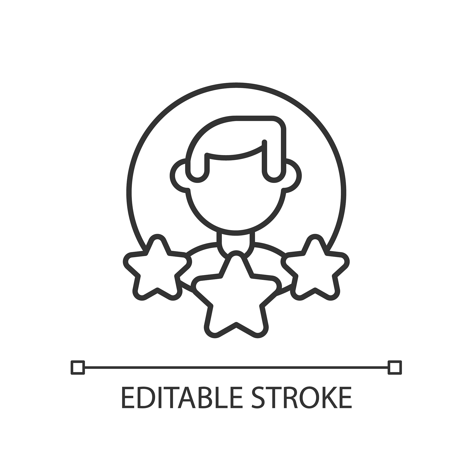 Organizational ethics linear icons set
