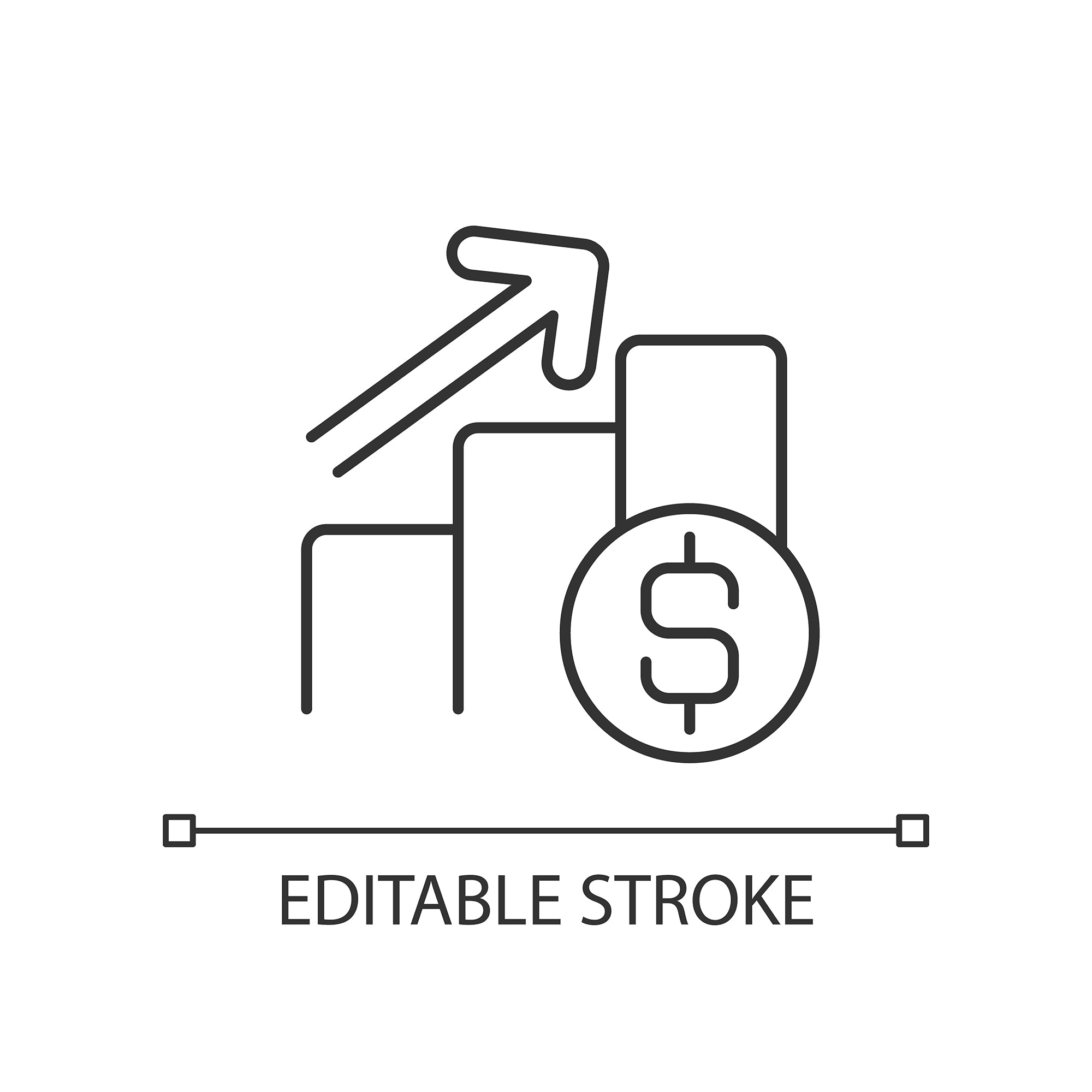 Organizational ethics linear icons set