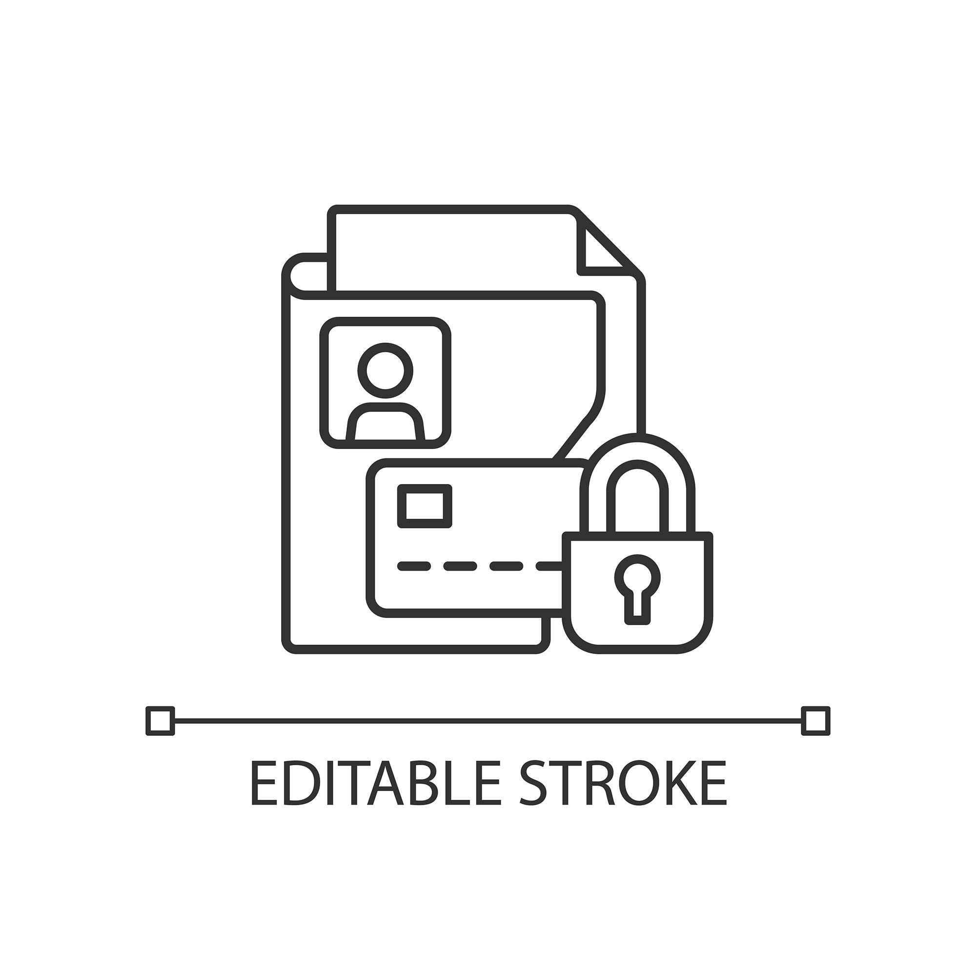 Organizational ethics linear icons set