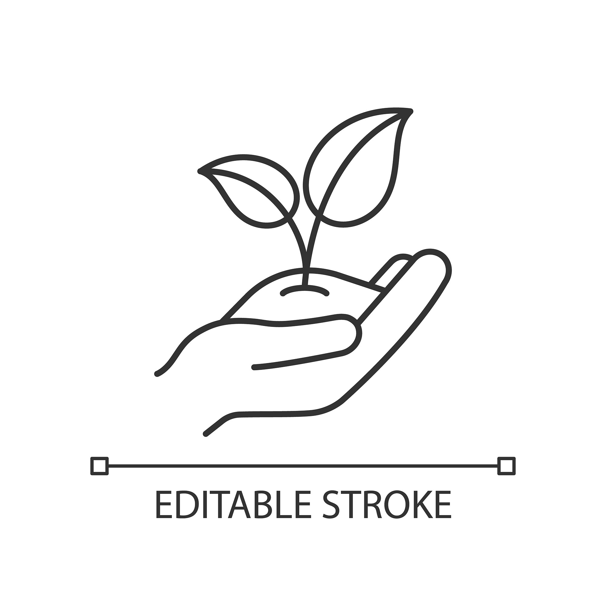 Organizational ethics linear icons set