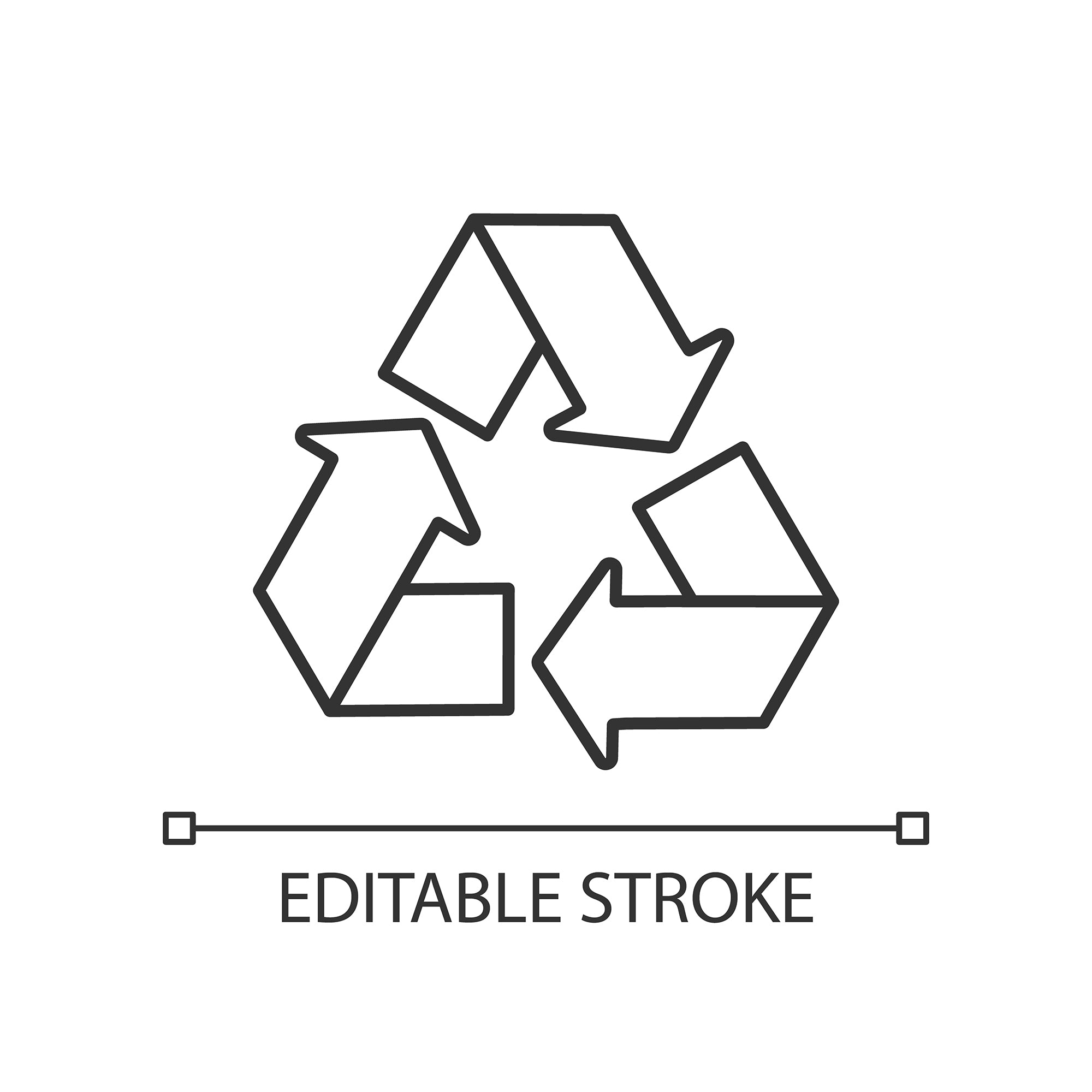 Organizational ethics linear icons set