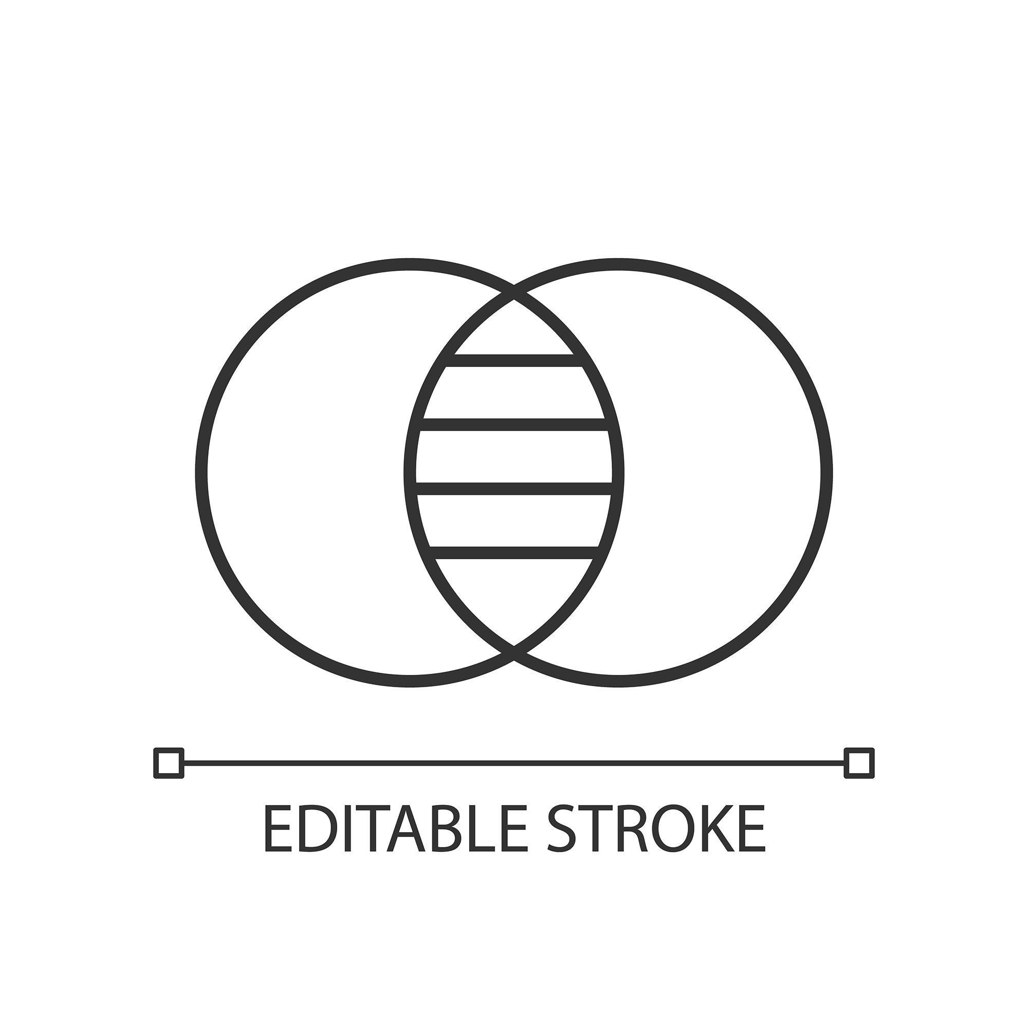 Organizational ethics linear icons set