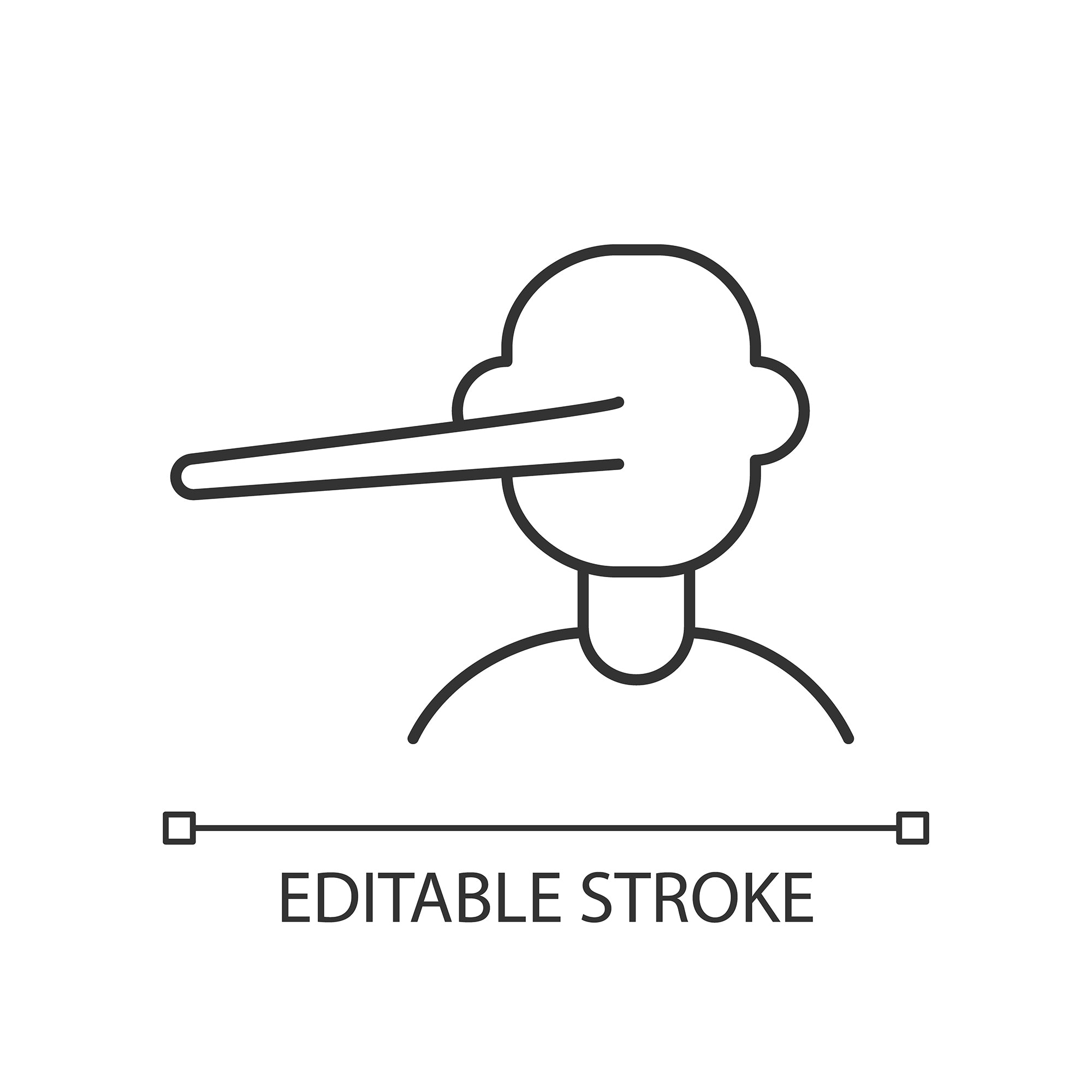 Organizational ethics linear icons set