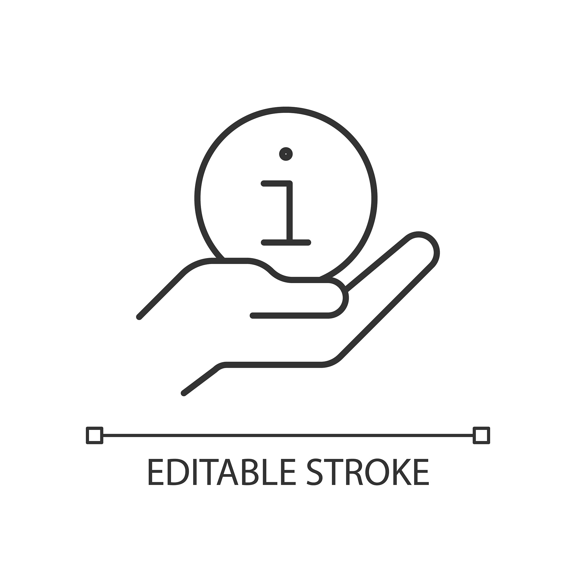 Organizational ethics linear icons set