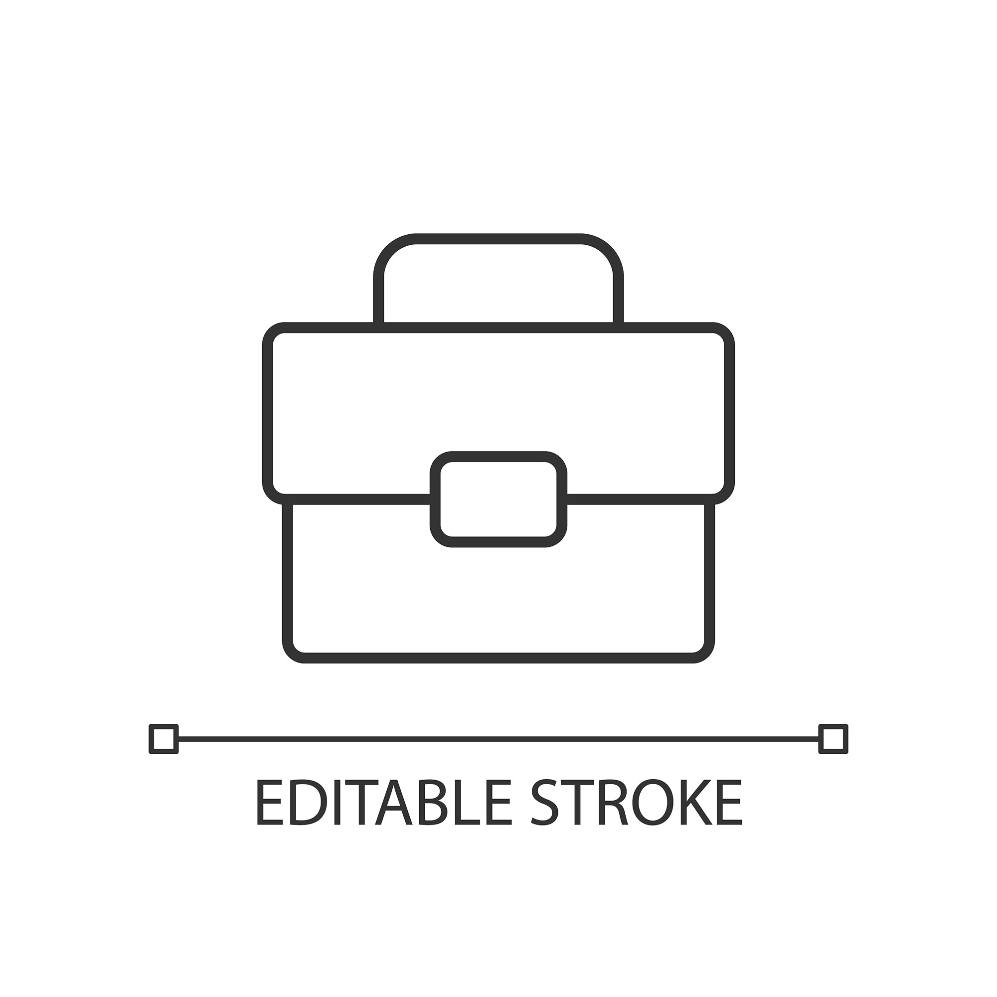 Organizational ethics linear icons set