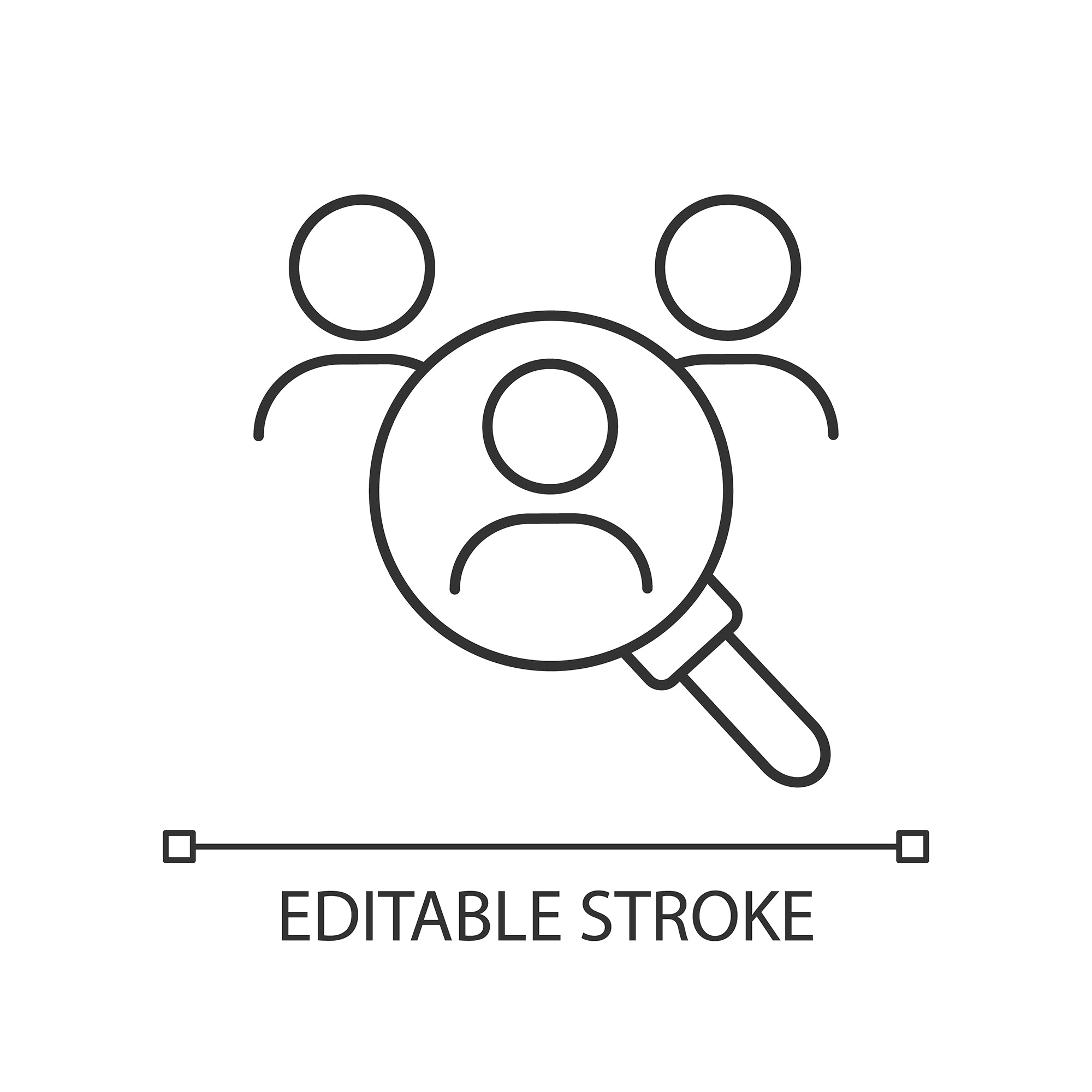 Organizational ethics linear icons set
