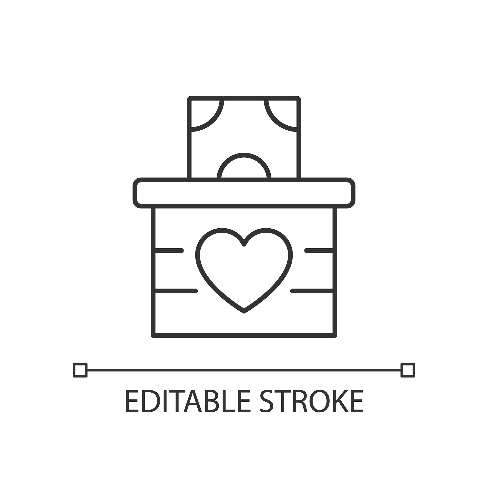 Organizational ethics linear icons set