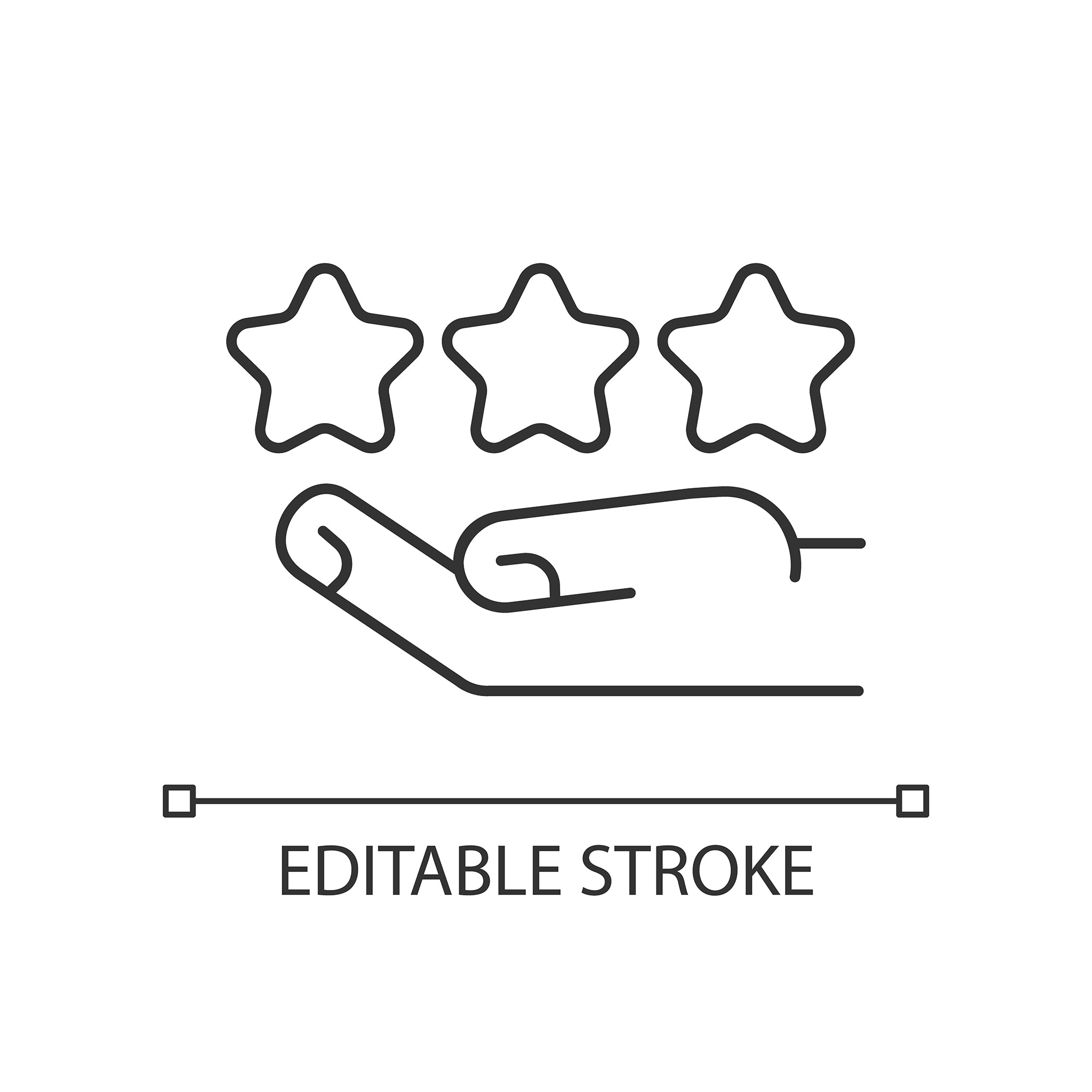 Organizational ethics linear icons set