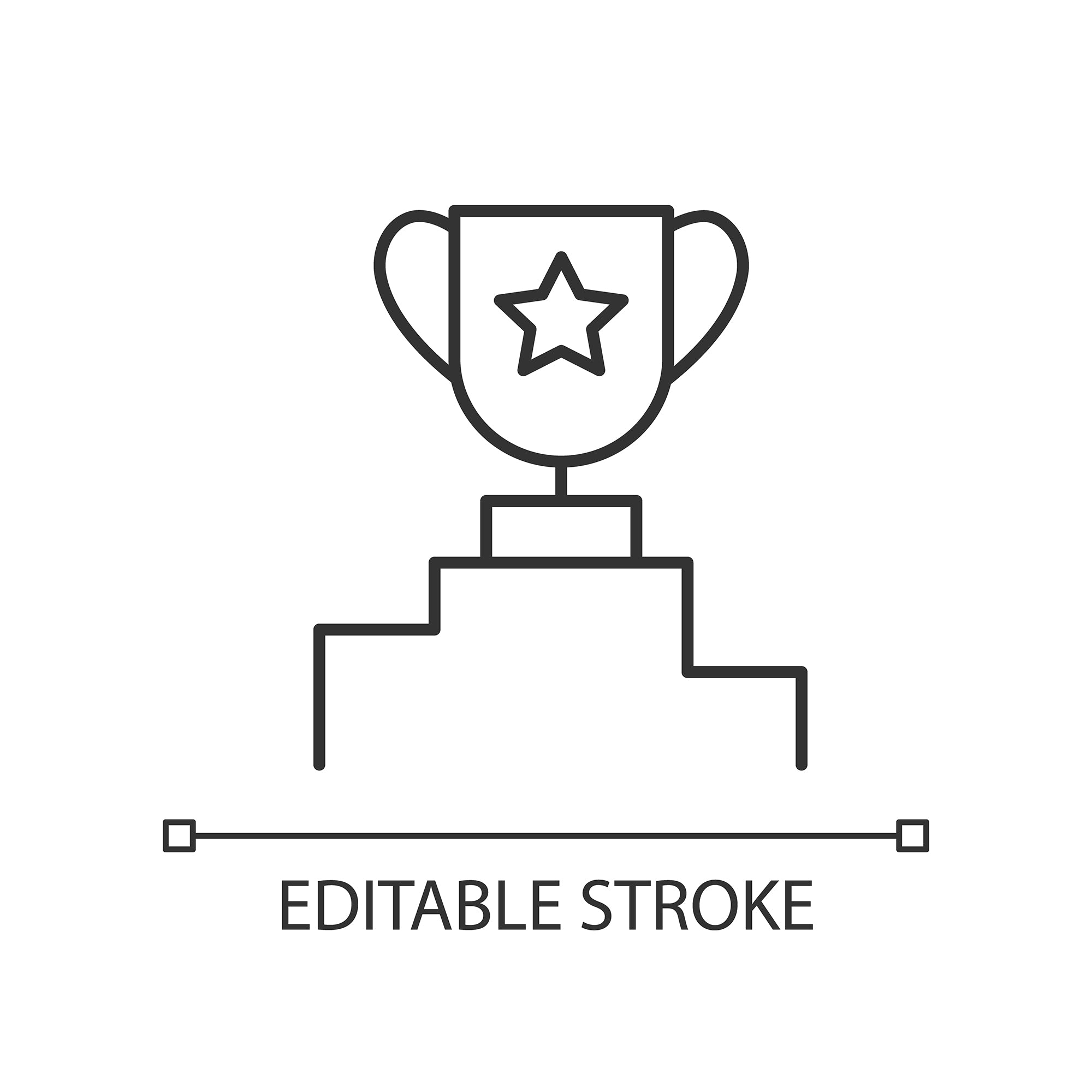 Organizational ethics linear icons set