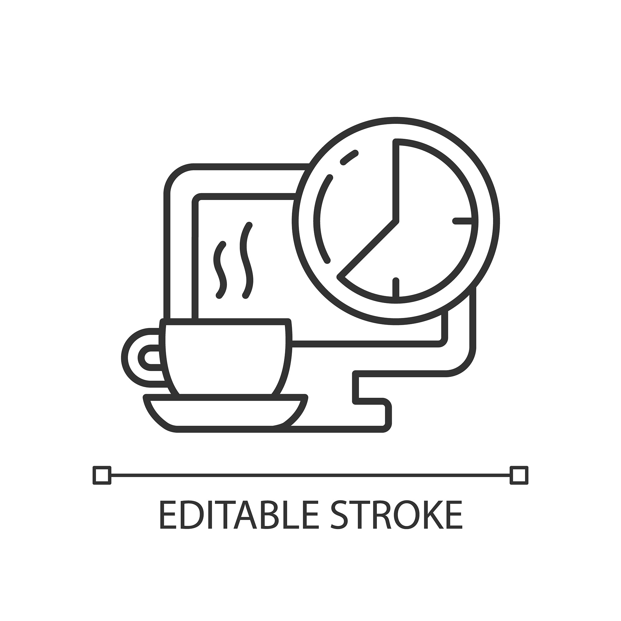 Organizational ethics linear icons set