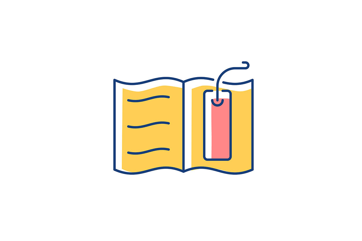 School supplies light and dark theme RGB color icons set