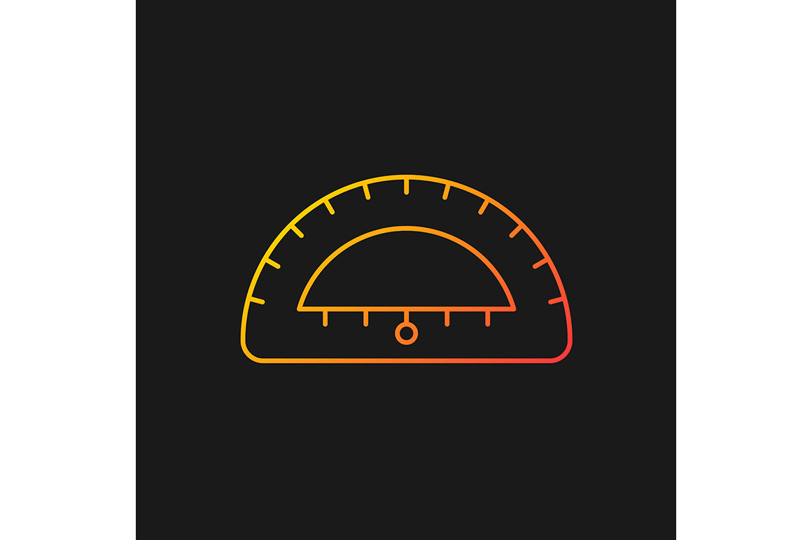 School supplies gradient icons set for dark and light mode