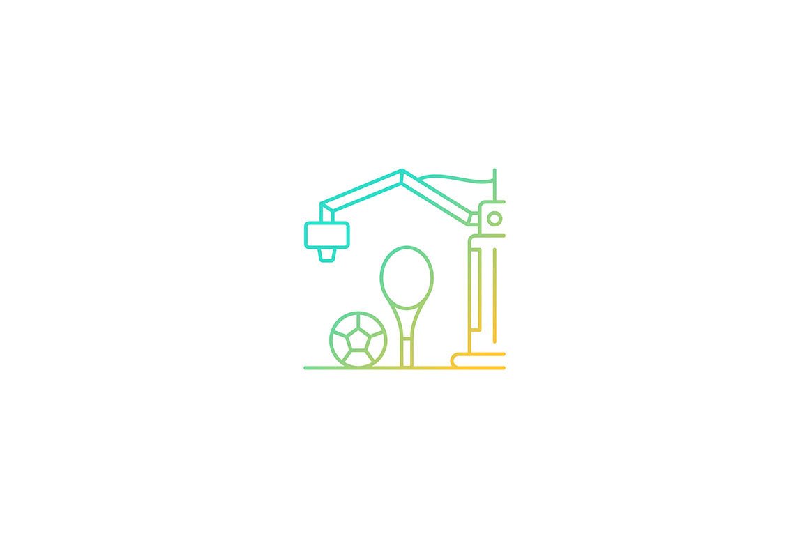 3d printing technology gradient icons set for dark and light mode