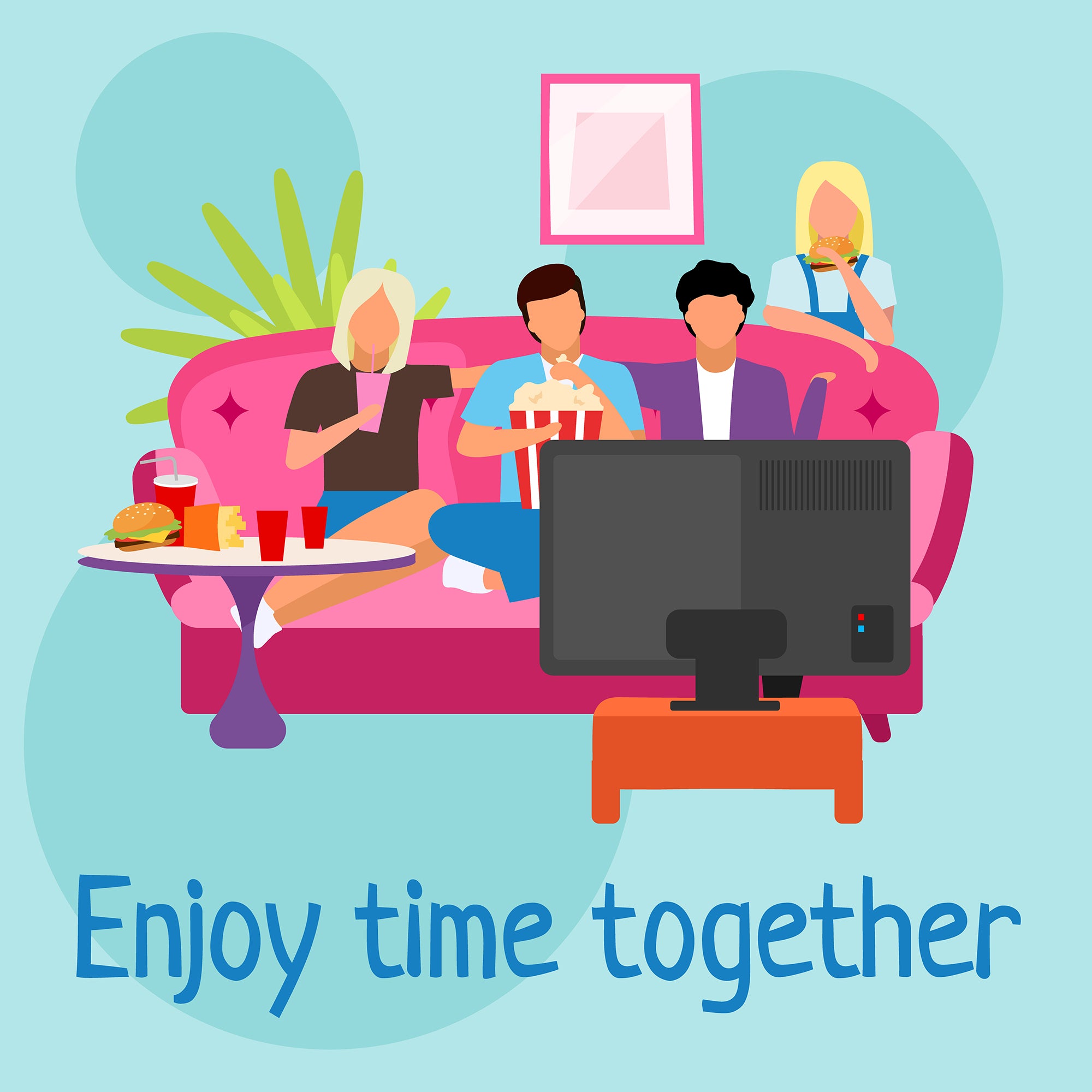 Enjoy time together social media post mockup