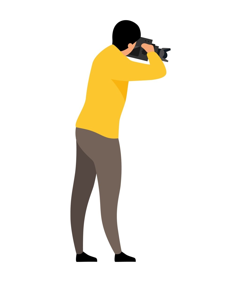 Acting figures color vector characters bundle