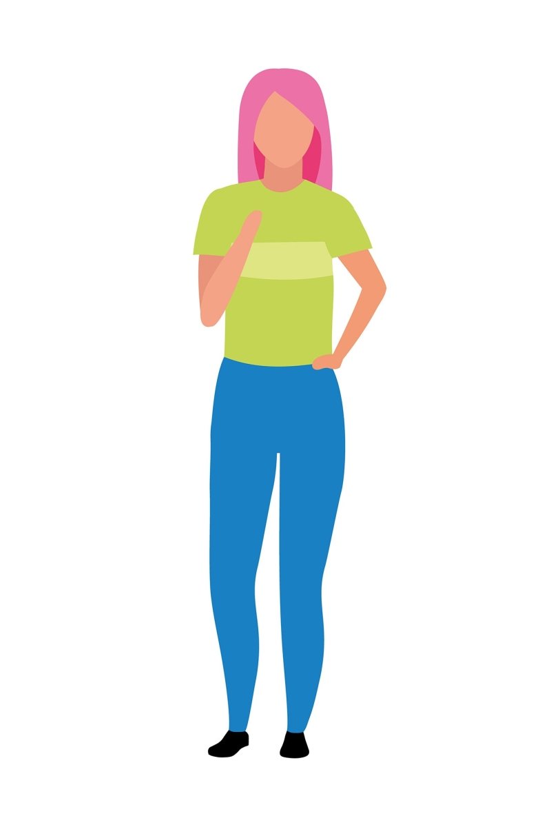 Acting figures color vector characters bundle