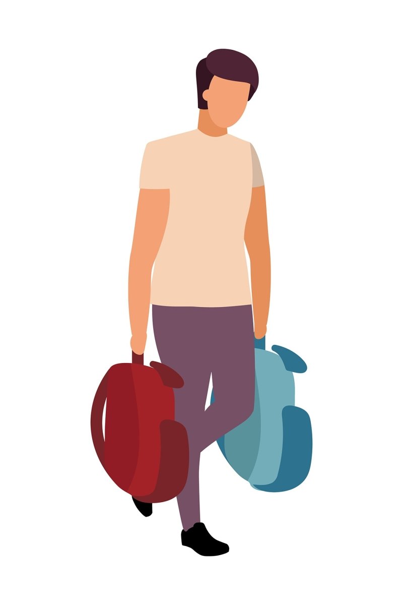 Acting figures color vector characters bundle