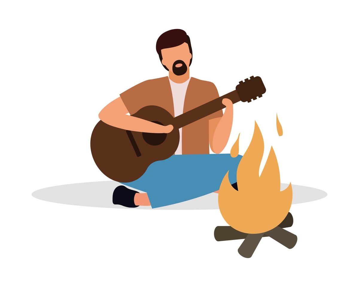 Acting figures color vector characters bundle