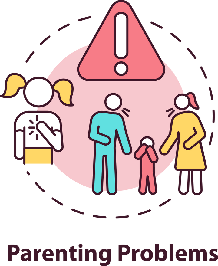 Adult psychology concept icons bundle