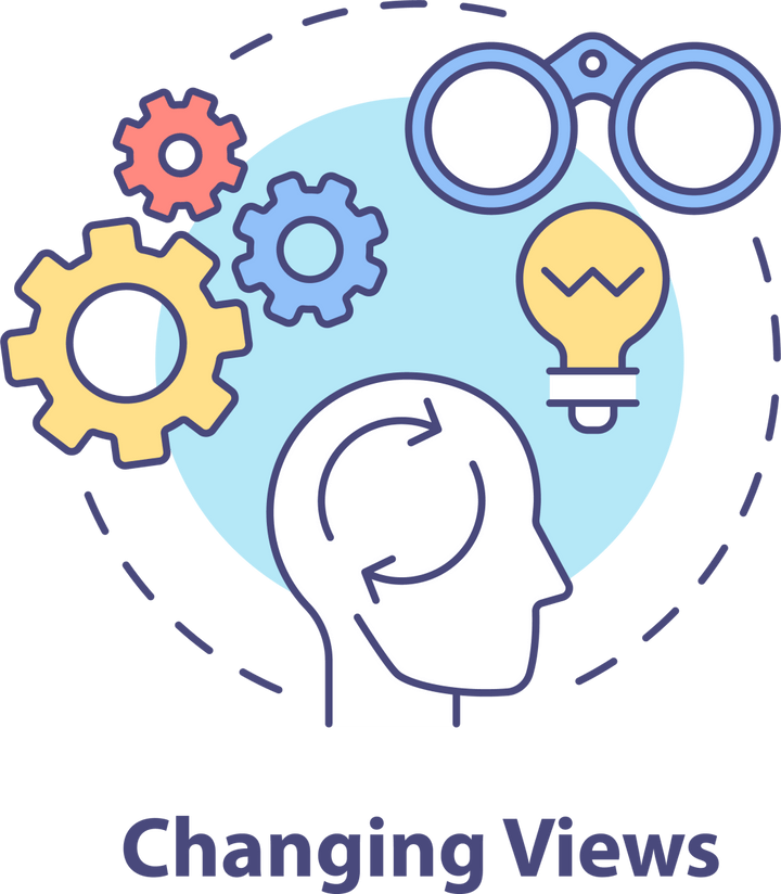 Adult psychology concept icons bundle