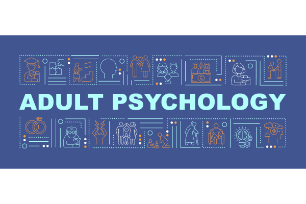 Adult Psychology Issue Concepts Banners