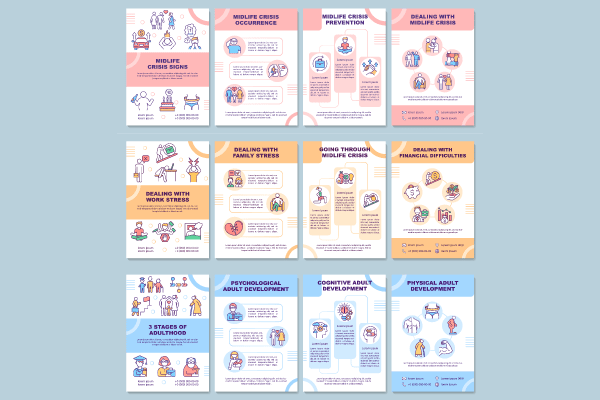 Adulthood Development Brochures Bundle