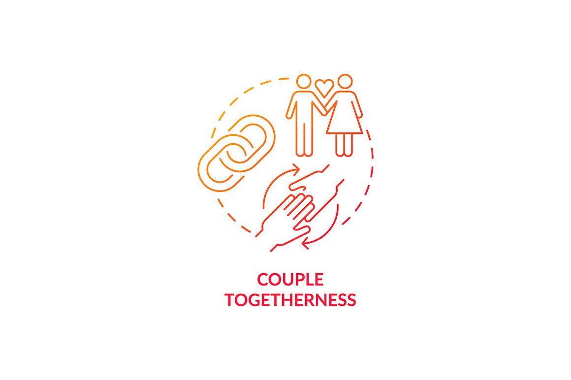 Adulthood psychology and social relationship concept icons set