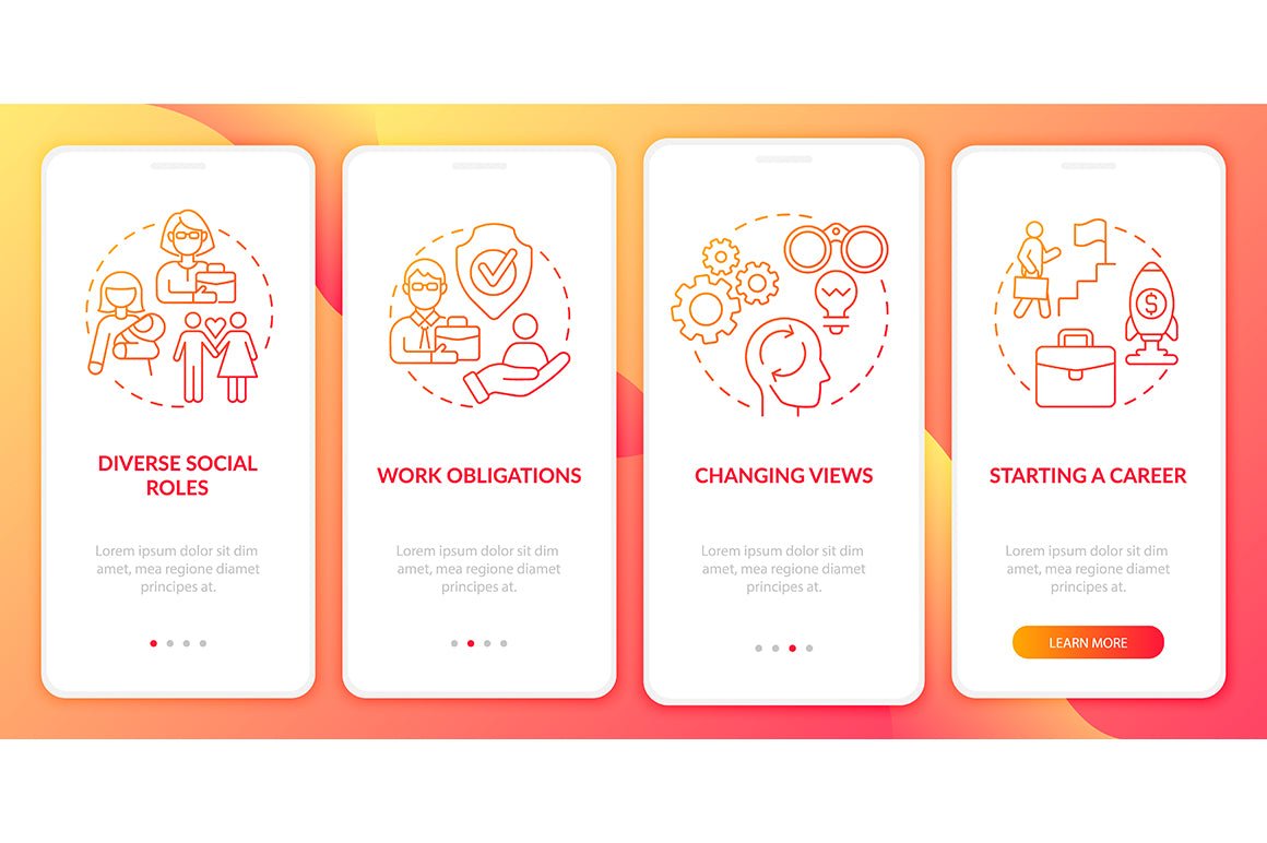 Adulthood Psychology App Page Bundle