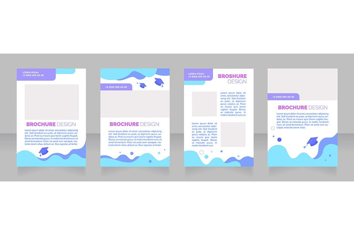 Advertising blank brochure layout design bundle