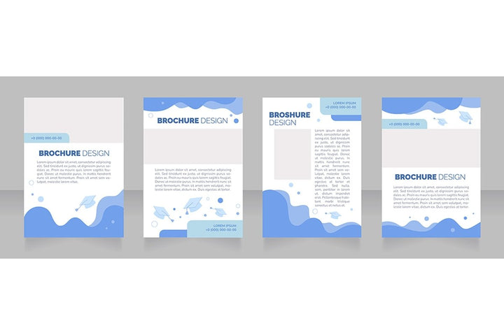 Advertising blank brochure layout design bundle