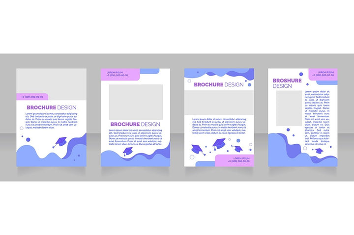 Advertising blank brochure layout design bundle