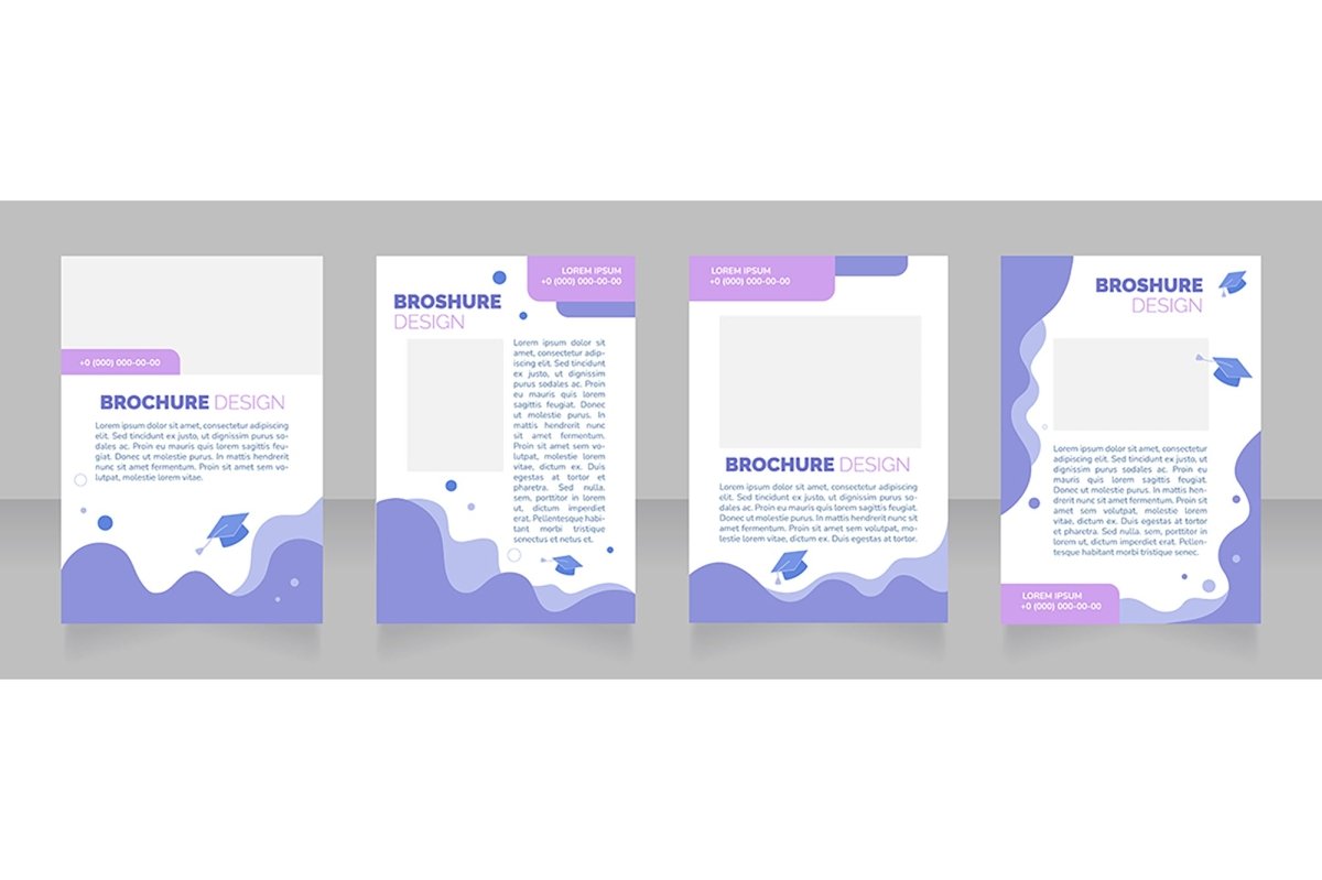 Advertising blank brochure layout design bundle