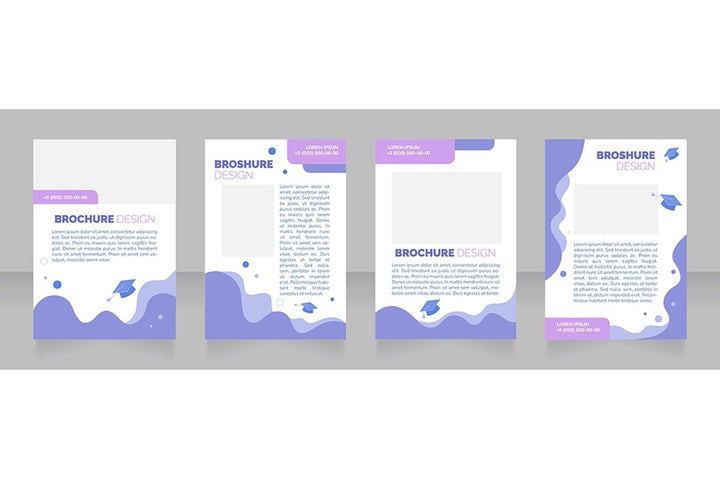 Advertising blank brochure layout design bundle