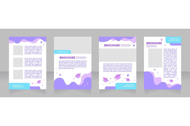 Advertising blank brochure layout design bundle