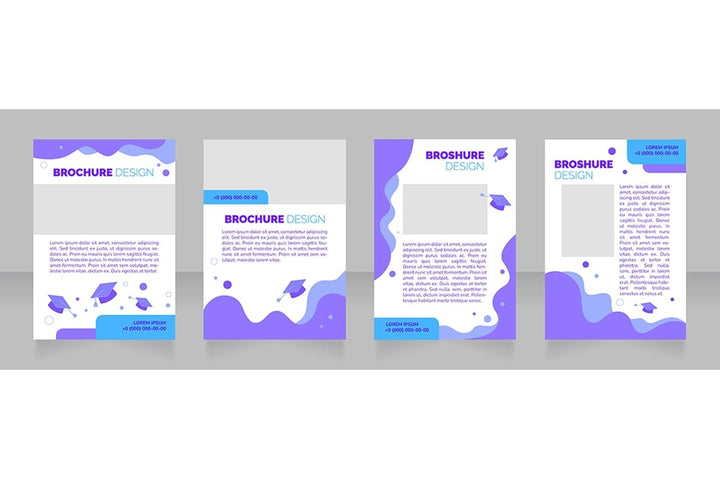 Advertising blank brochure layout design bundle