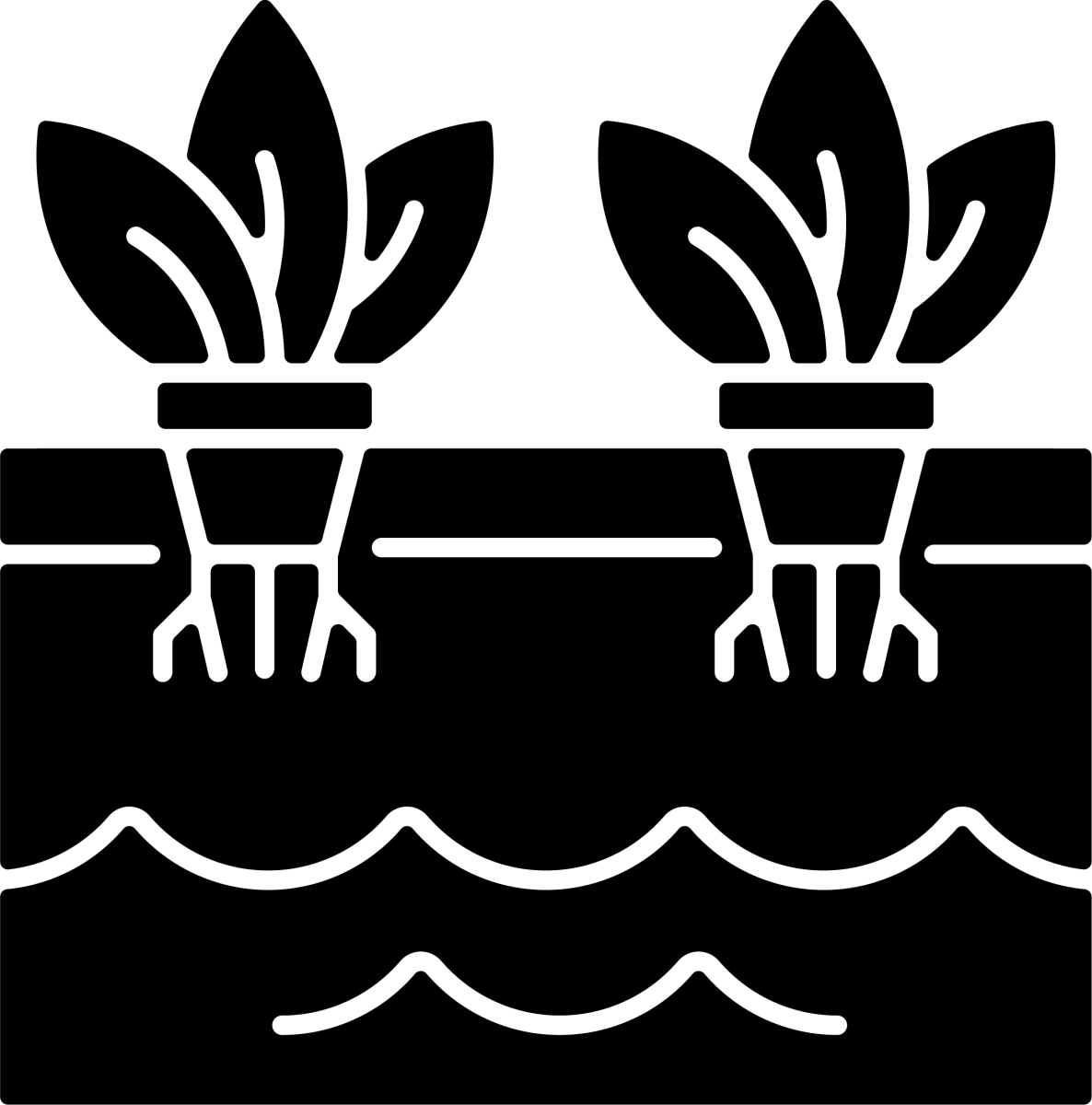 Agriculture related black glyph icons set on white space
