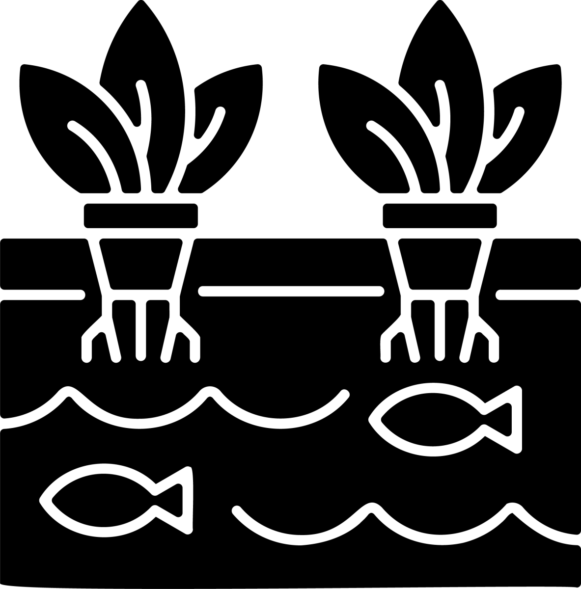 Agriculture related black glyph icons set on white space