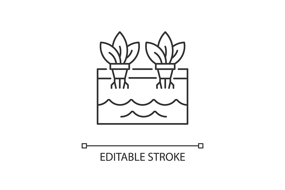Agriculture related linear icons set for dark and light mode
