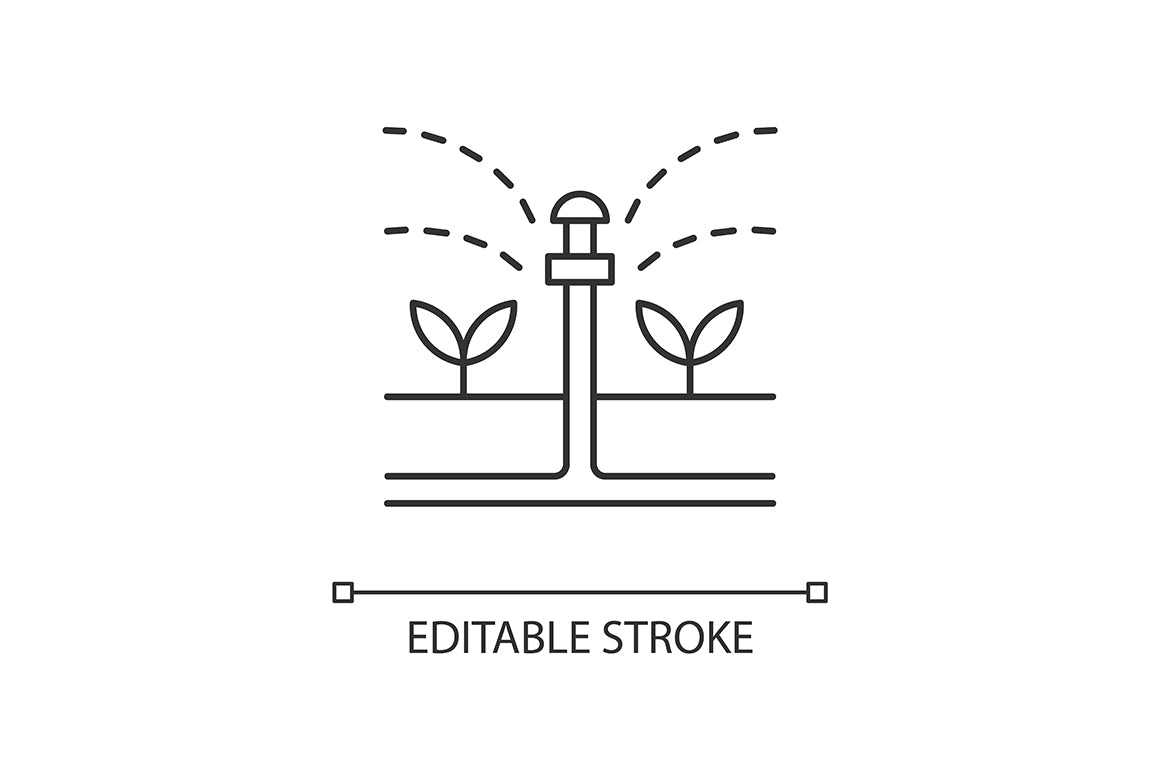 Agriculture related linear icons set for dark and light mode
