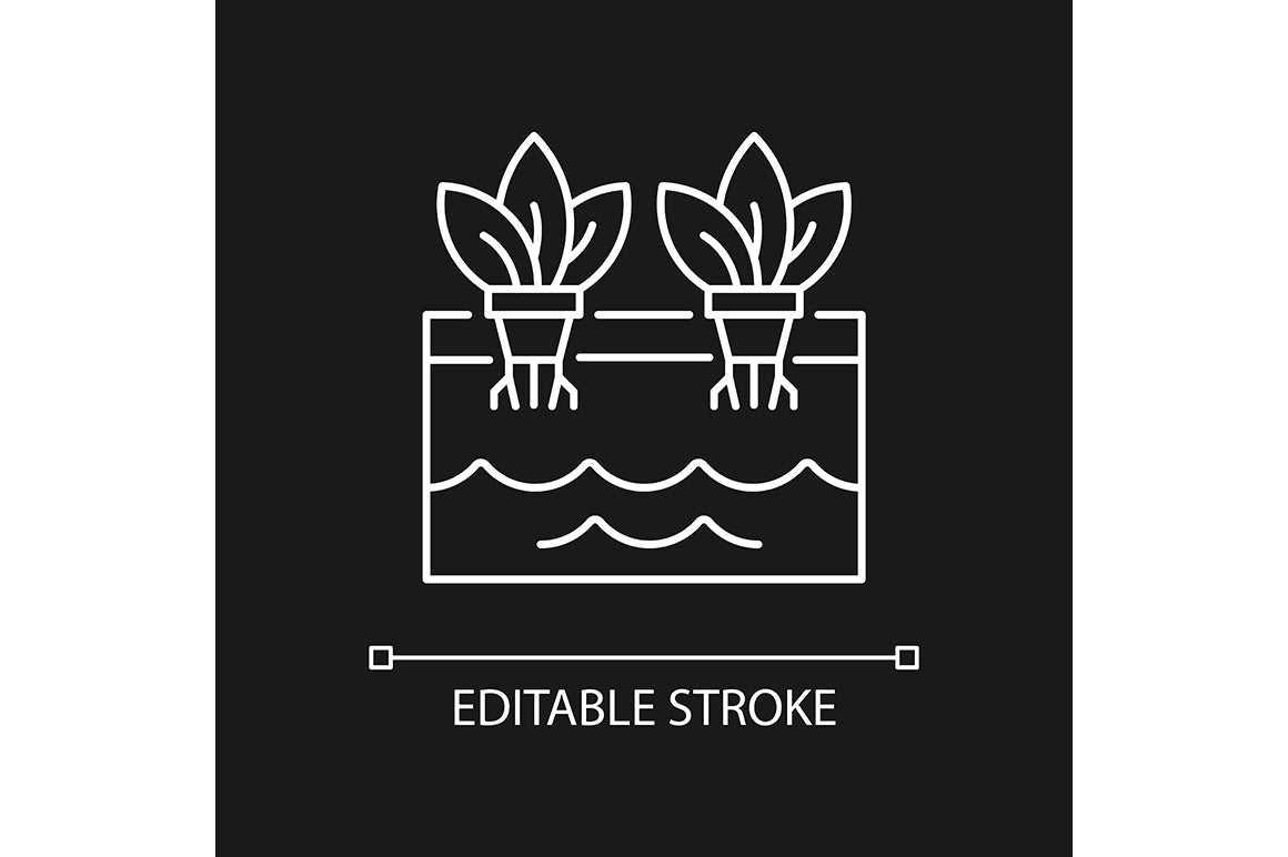 Agriculture related linear icons set for dark and light mode