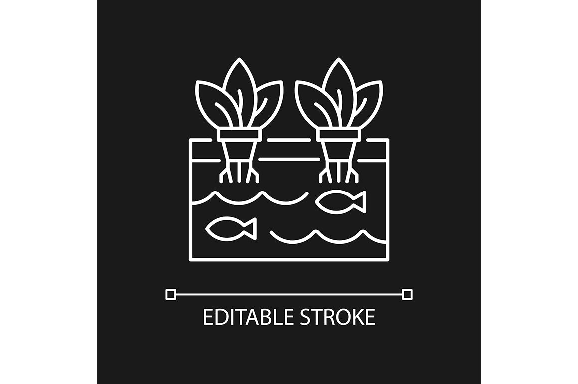 Agriculture related linear icons set for dark and light mode